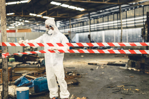 Professional Biohazard technician working in Villas, NJ